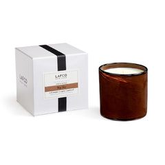 LAFCO New York Big Sky candle in hand-blown glass vessel