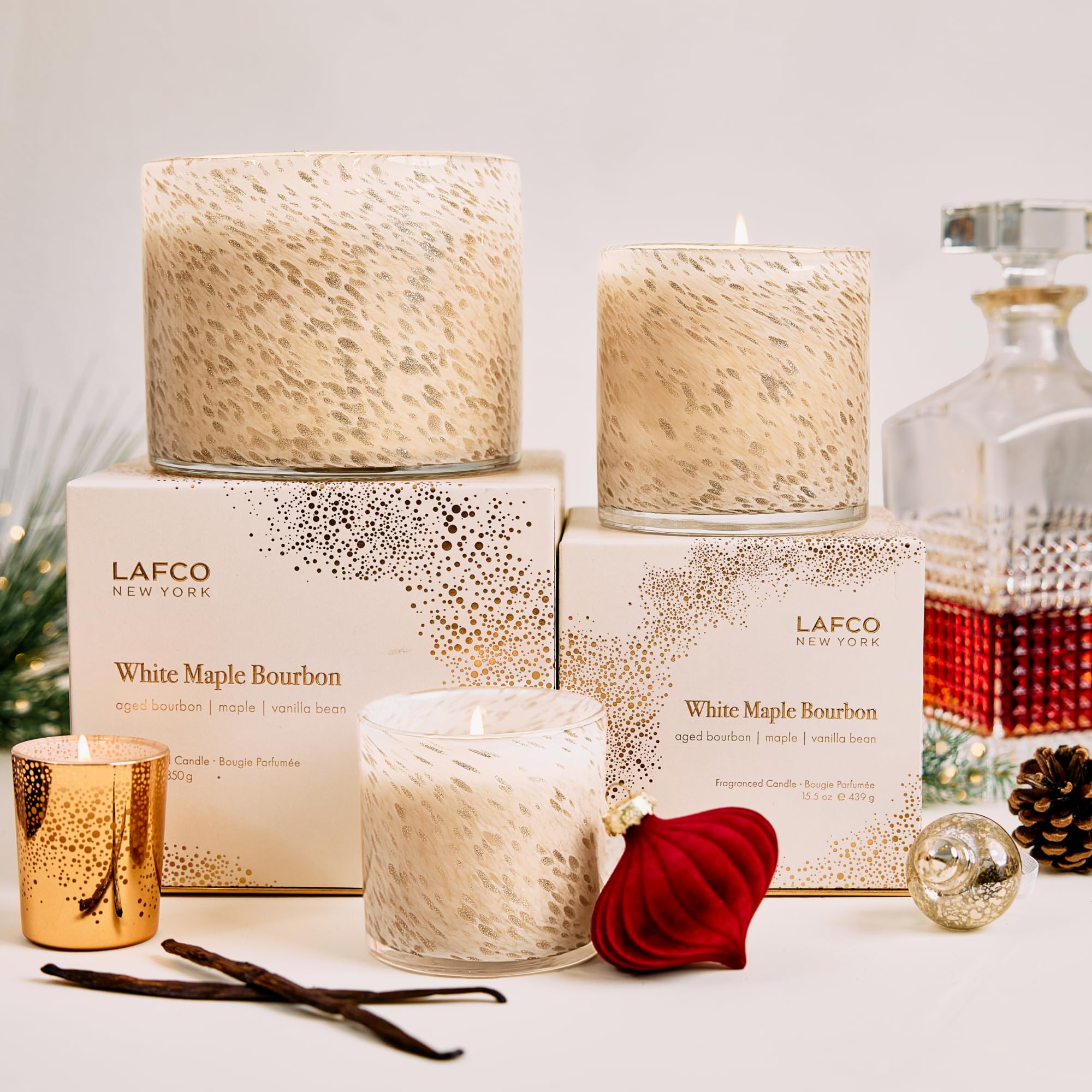 LAFCO New York branding with Made in USA note for Holiday Signature Candle
