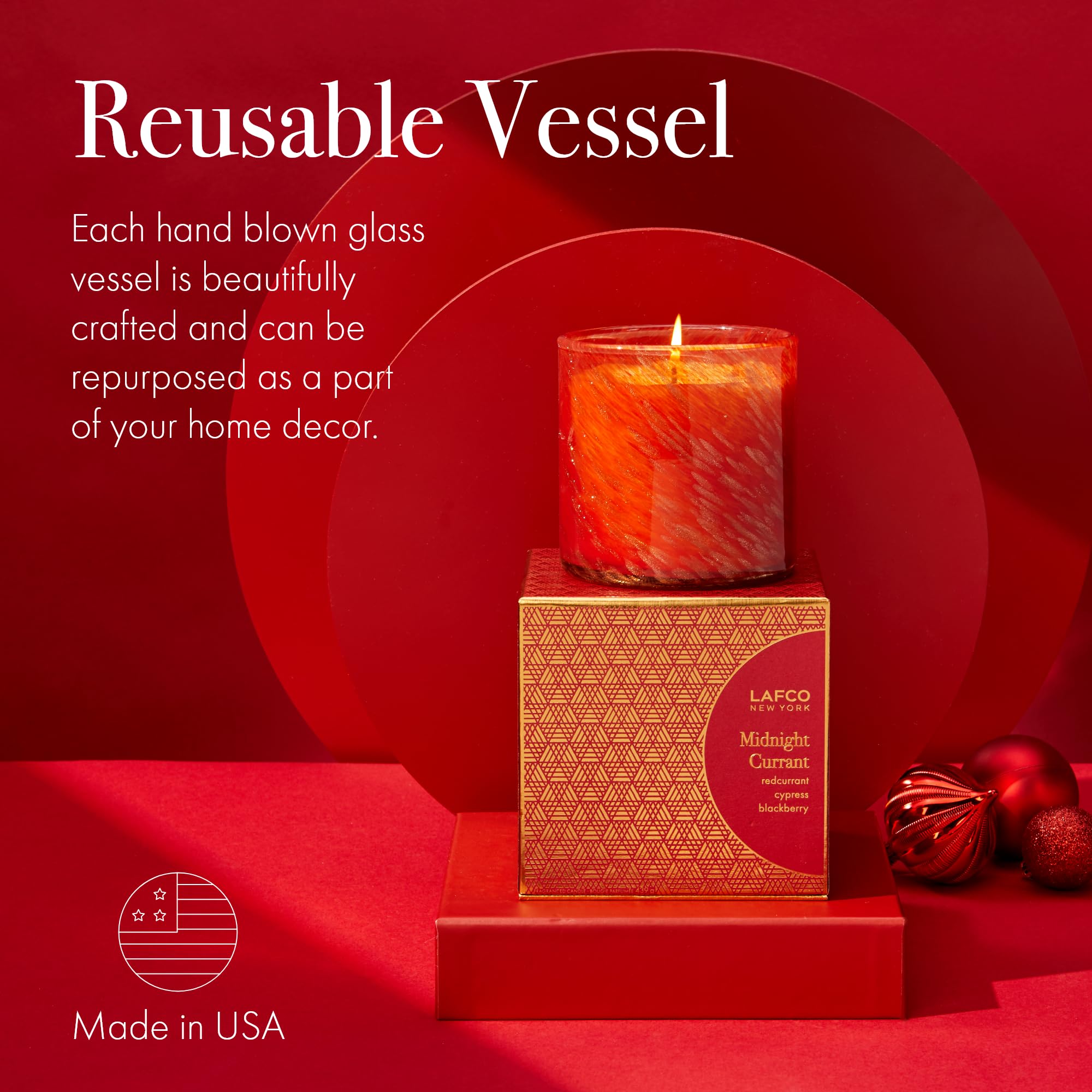 Reusable glass vessel doubles as chic home decor