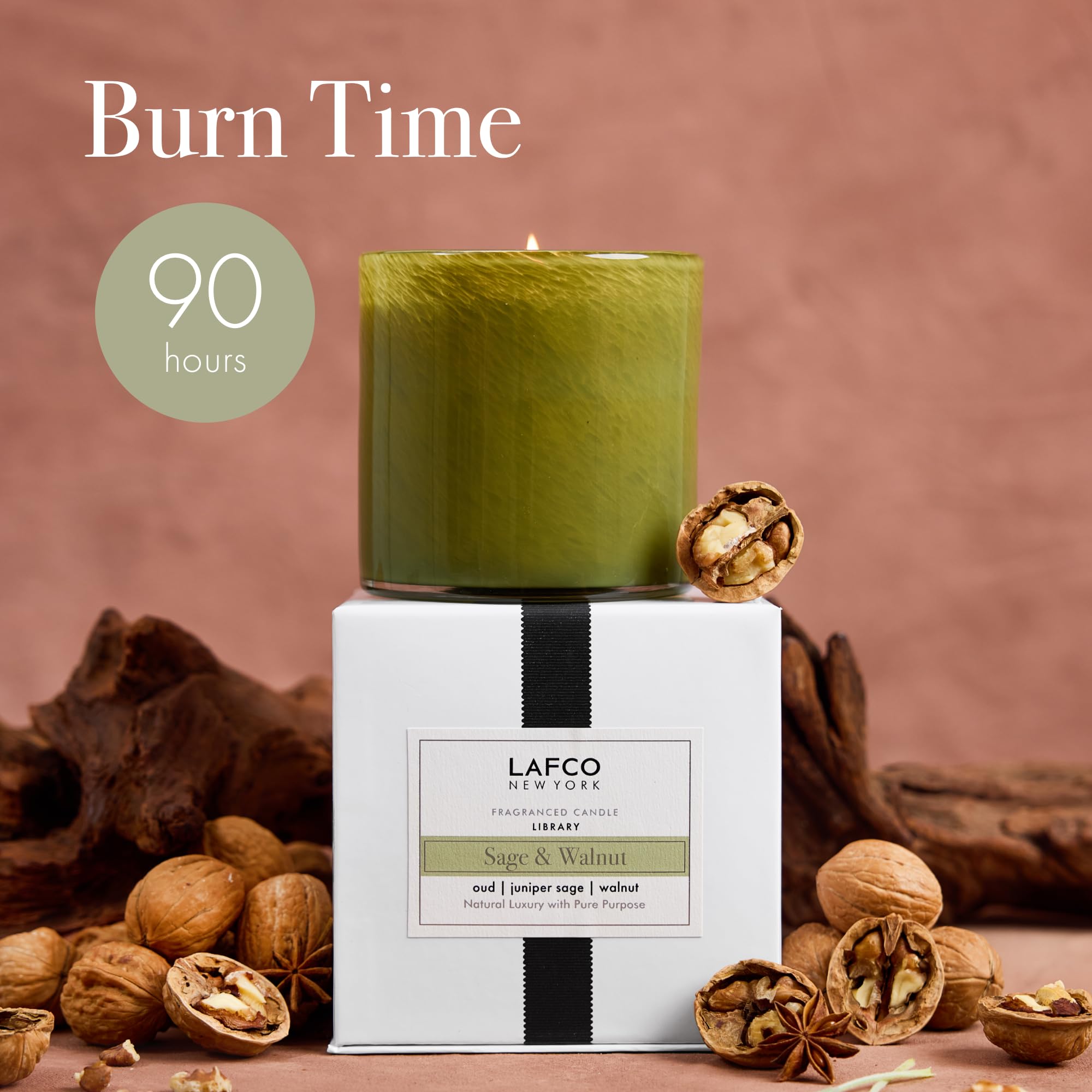 Packaging box for LAFCO New York Sage & Walnut candle