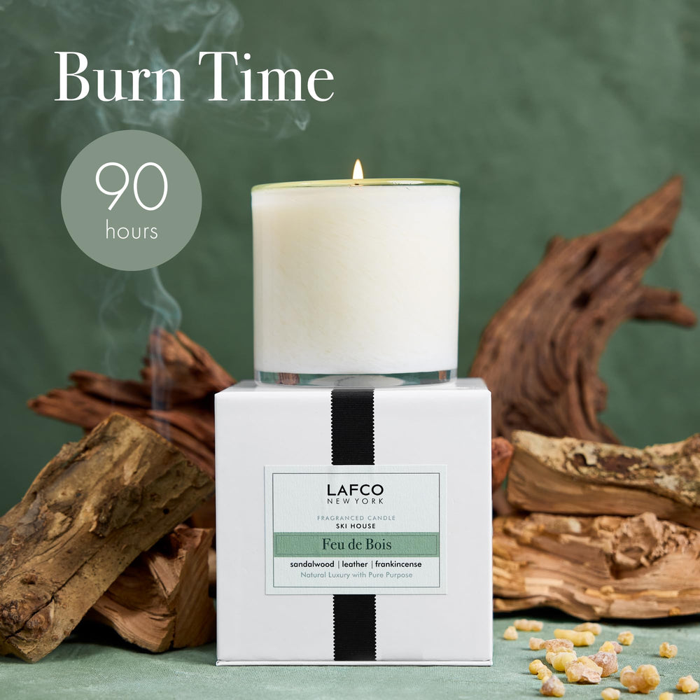 Renewable soy wax ensures a clean, gradual fragrance release