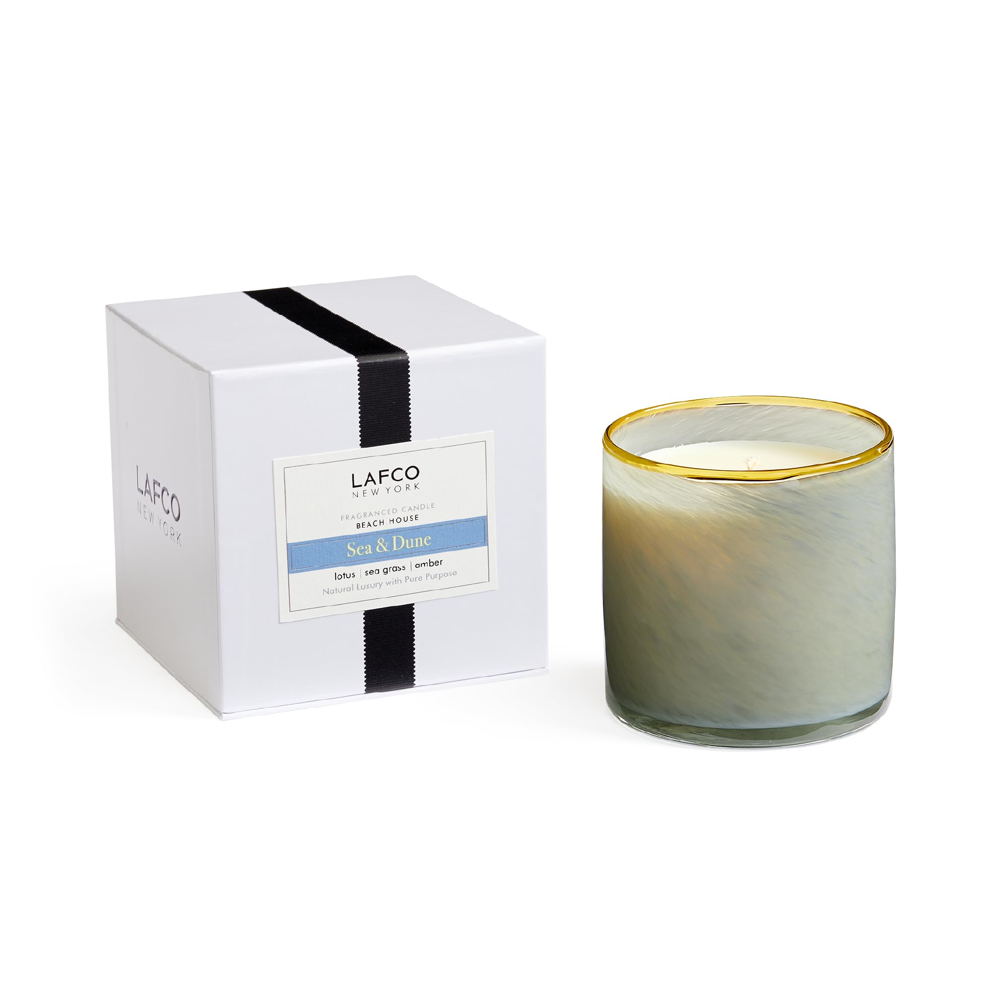 LAFCO New York Sea & Dune Signature Candle front view, 15.5 oz