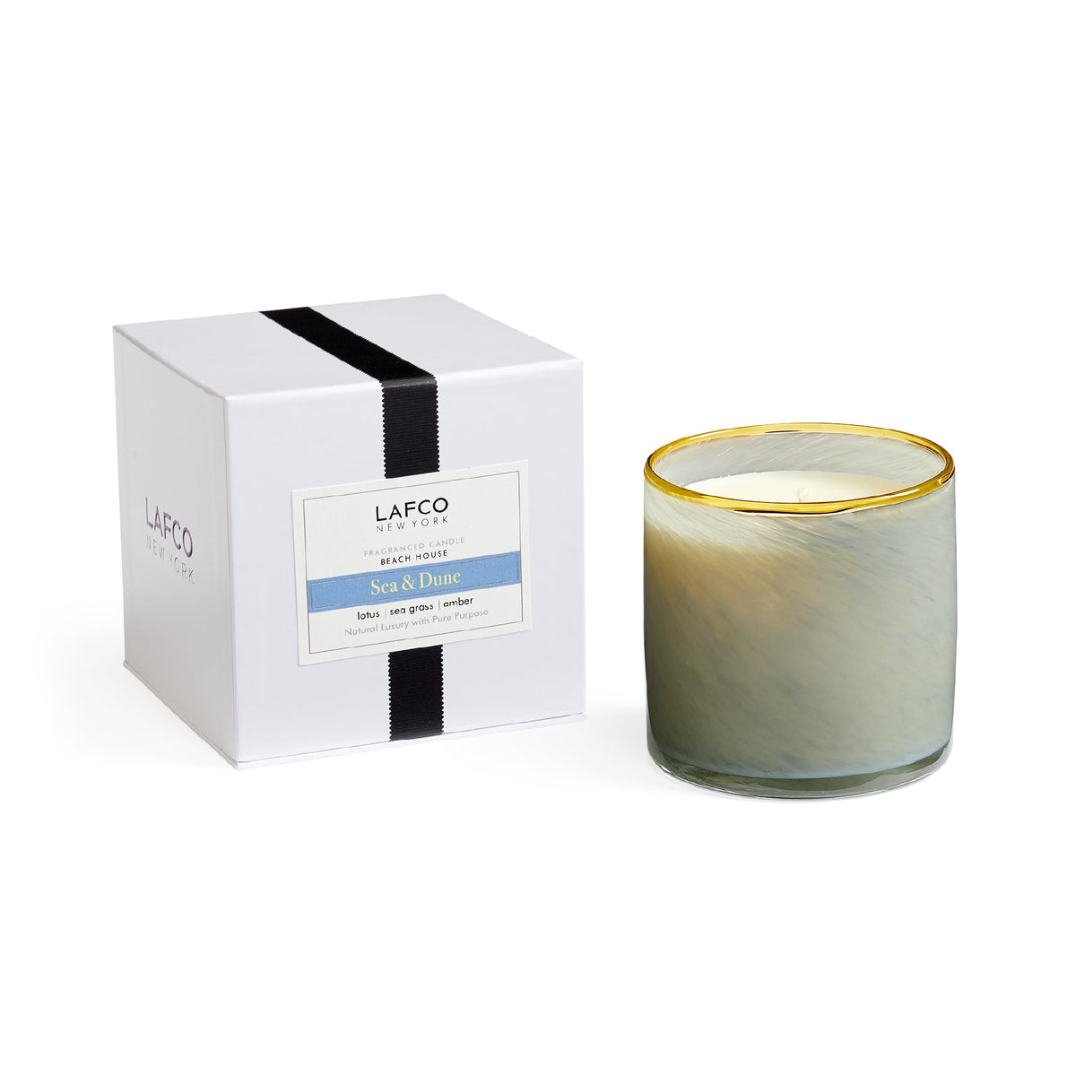LAFCO New York Sea & Dune Signature Candle front view, 15.5 oz