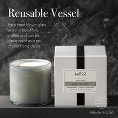 Spike Lavender candle packaging and box