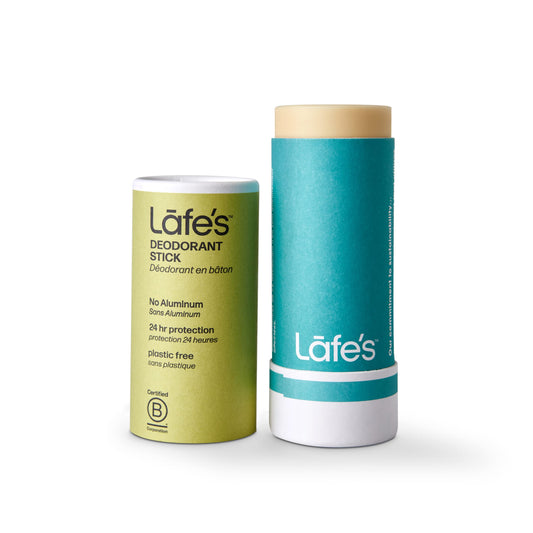 Lafe's deodorant application close-up, creamy texture for daily use.