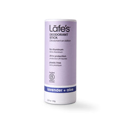 Lafe's Lavender & Aloe deodorant application with smooth glide and long-lasting freshness