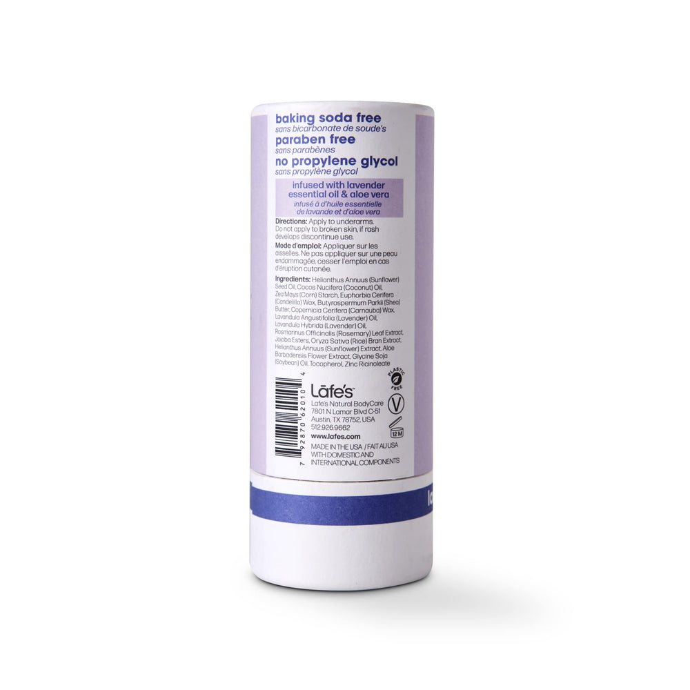 Lafe's Natural Deodorant 24-hour protection proven by lab study