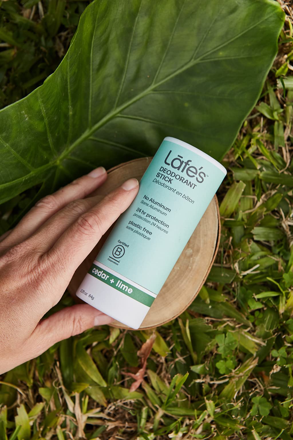 Lafe's vegan cruelty-free deodorant represents ethical grooming.