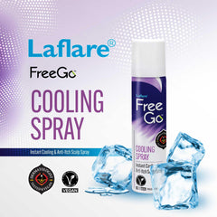 Laflare odor-neutralizing spray keeps braided hair smelling fresh after styling.
