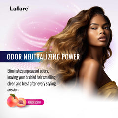 Laflare scalp hydration spray nourishes moisture for braids and scalp health.