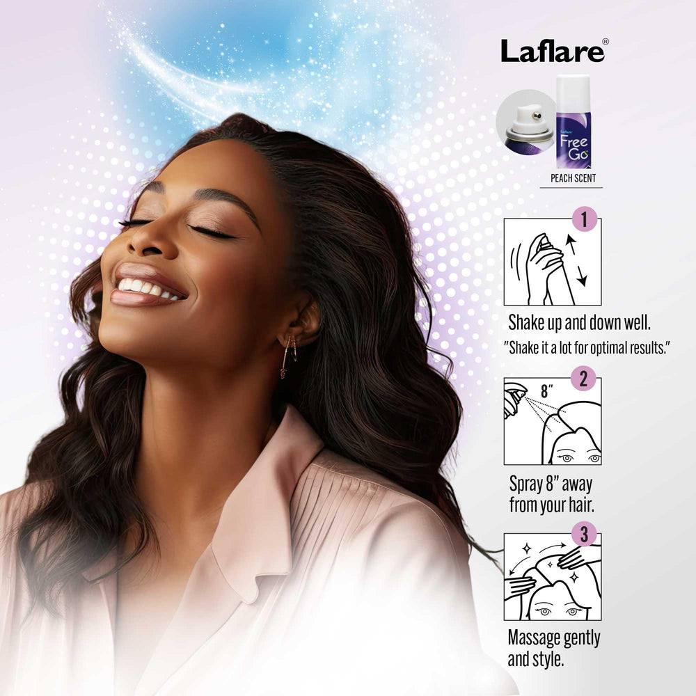 Laflare travel-size 80 ml bottle offers on-the-go cooling and refreshment.