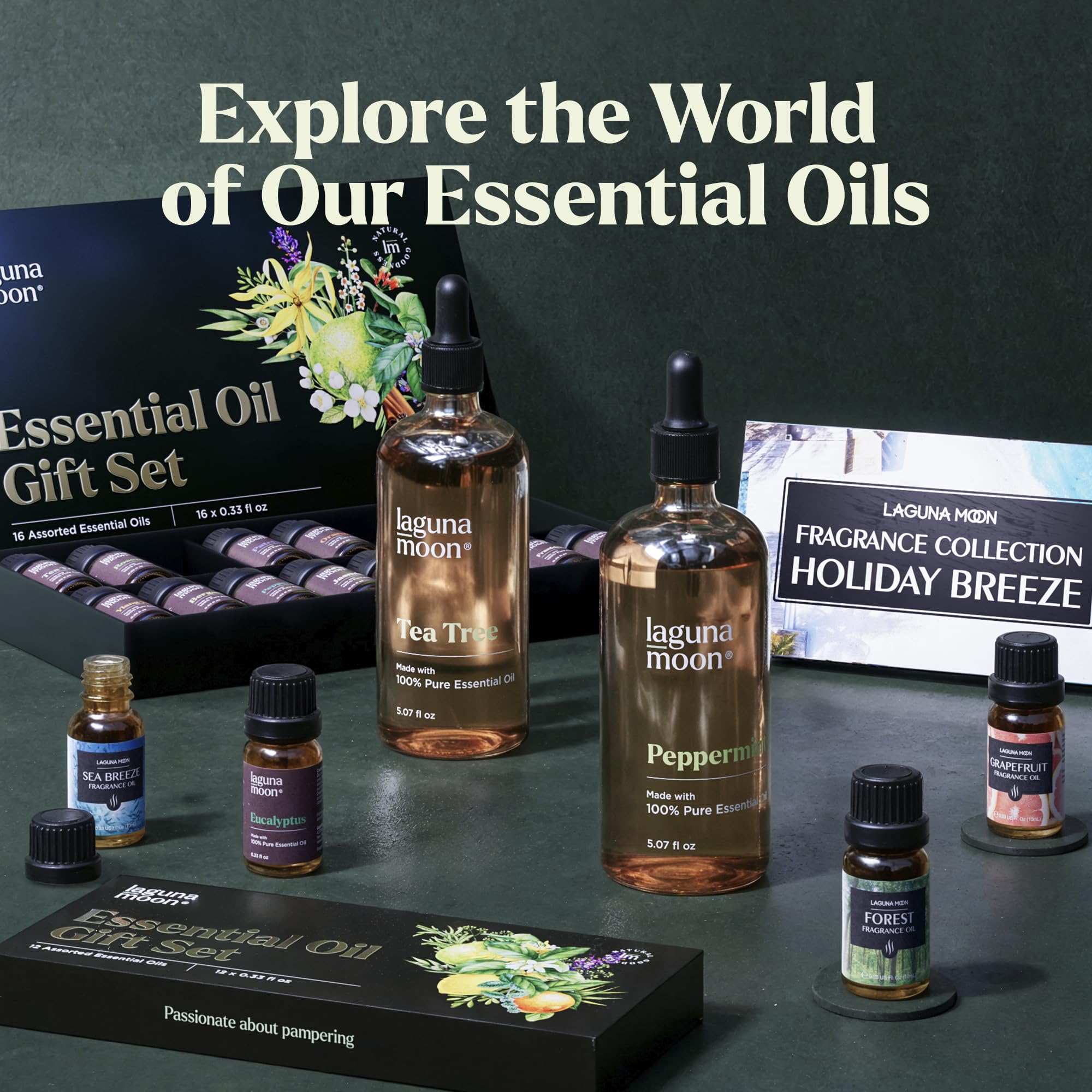 Festive Lagunamoon Christmas Oils set banner