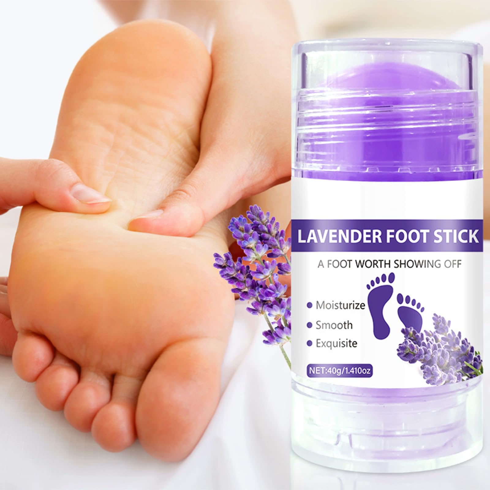 LAIKME compact 2-pack foot care sticks for travel