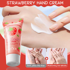 Close-up of hand cream texture showing non-greasy, fast-absorbing hydration