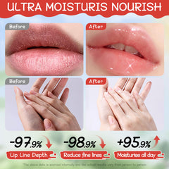 Lip balm being applied for smooth, comfortable lips