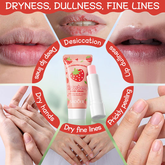 LAIKME Strawberry Lip Balm 3.2g keeps lips soft with nourishing strawberry extract