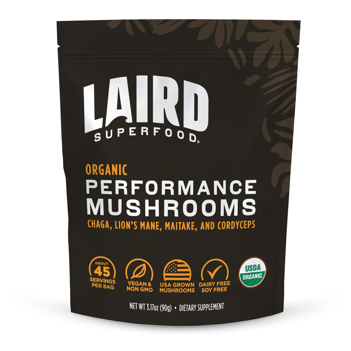 Laird Organic Performance Mushroom Blend 3.17 oz bag