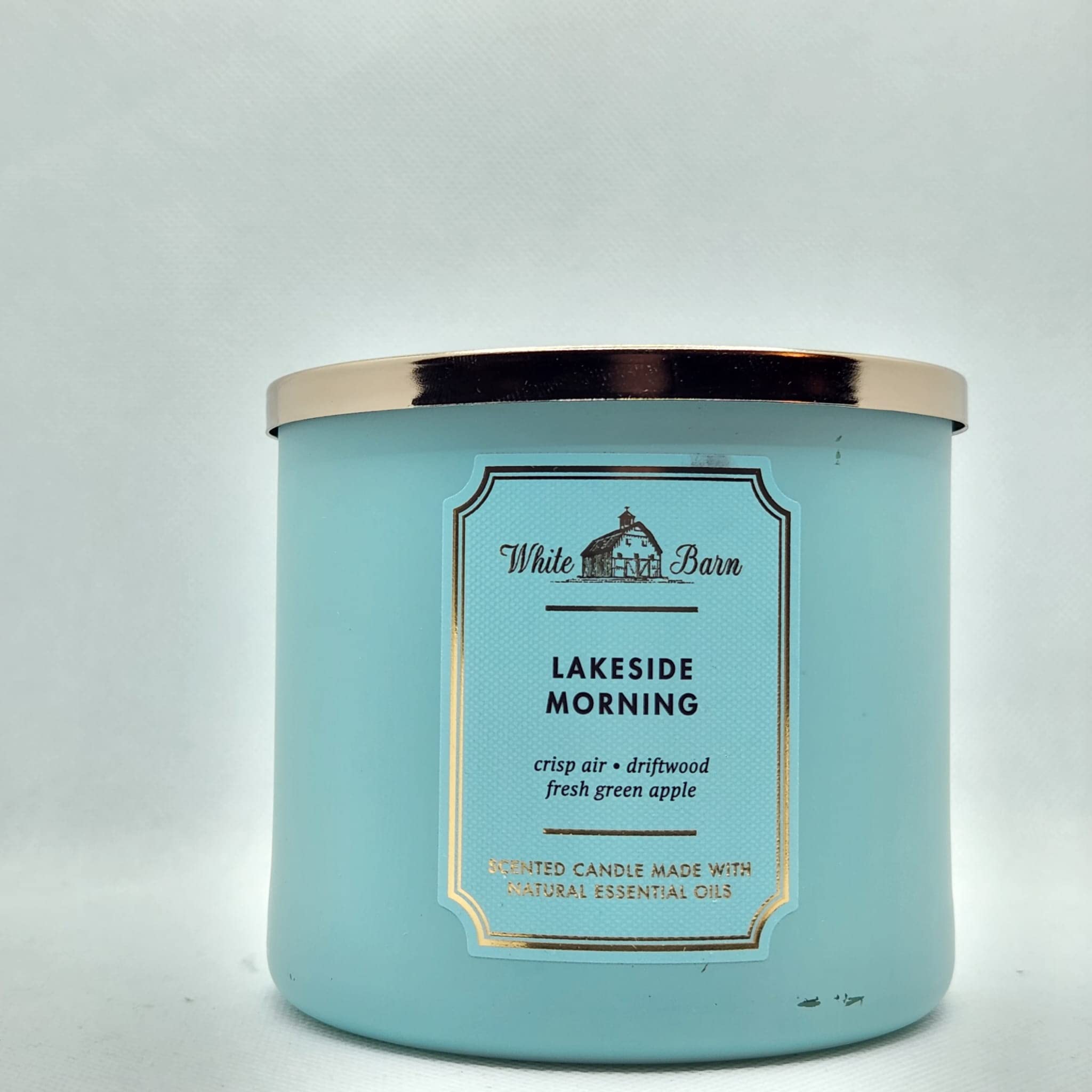 Lakeside Morning 3-Wick Candle by Bath & Body Works White Barn – 14.5 oz