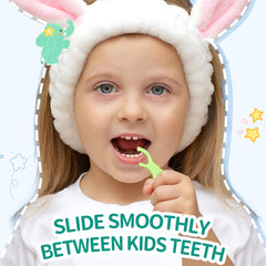 Biodegradable corn-starch material used for Lakeyface kids flossers