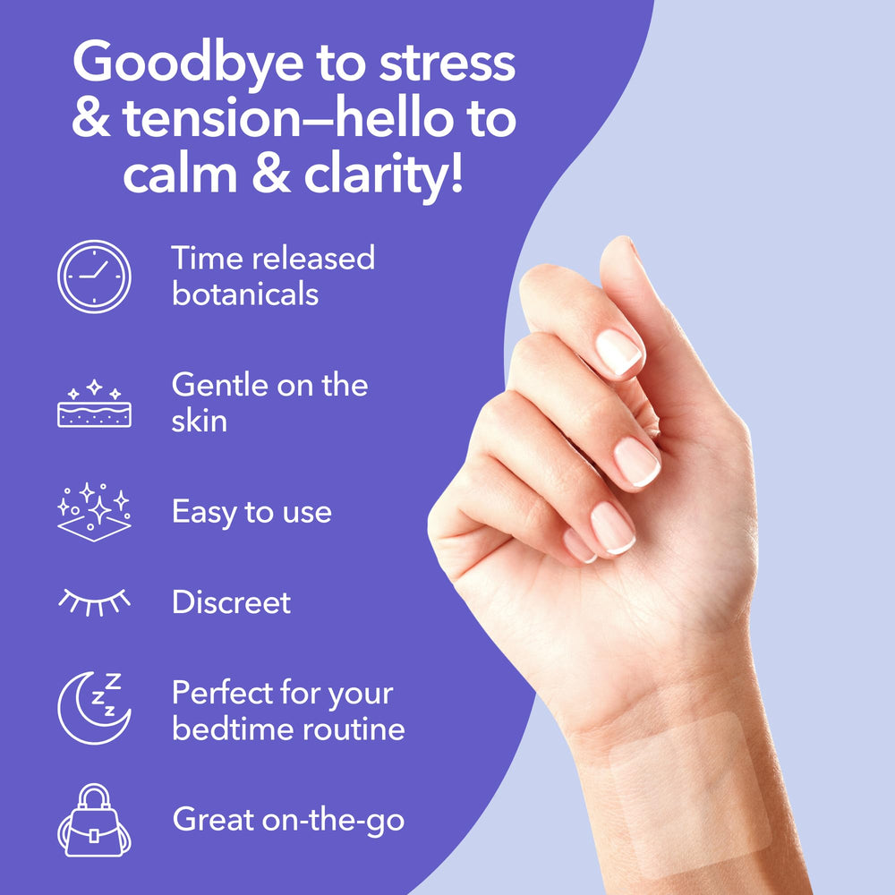 Patch applied discreetly to skin