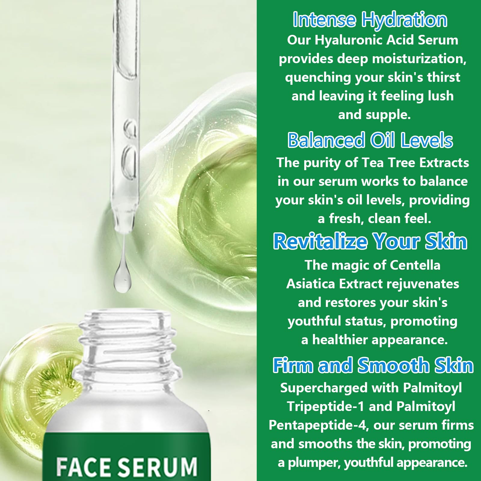 LAKIBOLE tea tree clarity ingredients close-up suggests oil balance and fresh feel