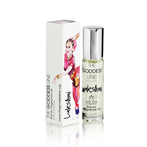 Lakshmi Fragrance roll-on product shot—unisex scent for travel-friendly mood support