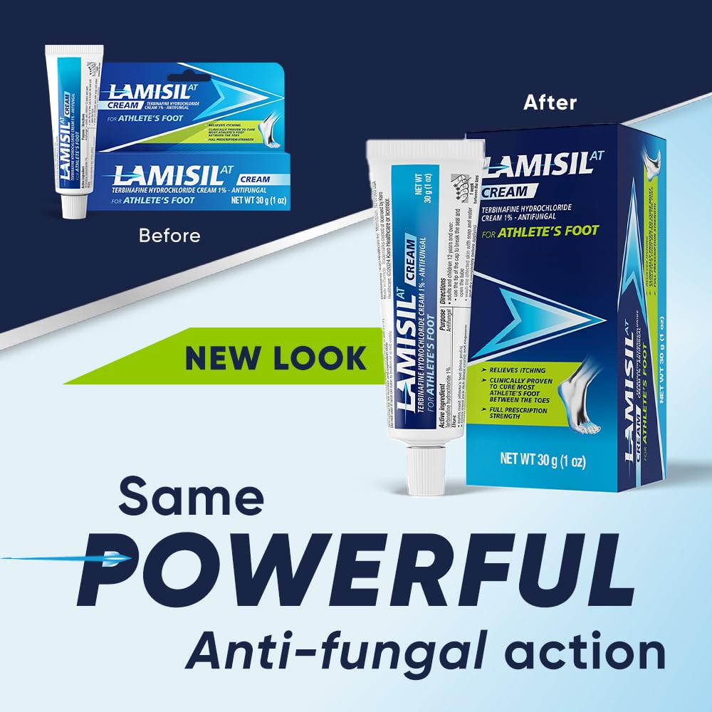 Lamisil 3-pack packaging shown for ongoing protection against recurrence.