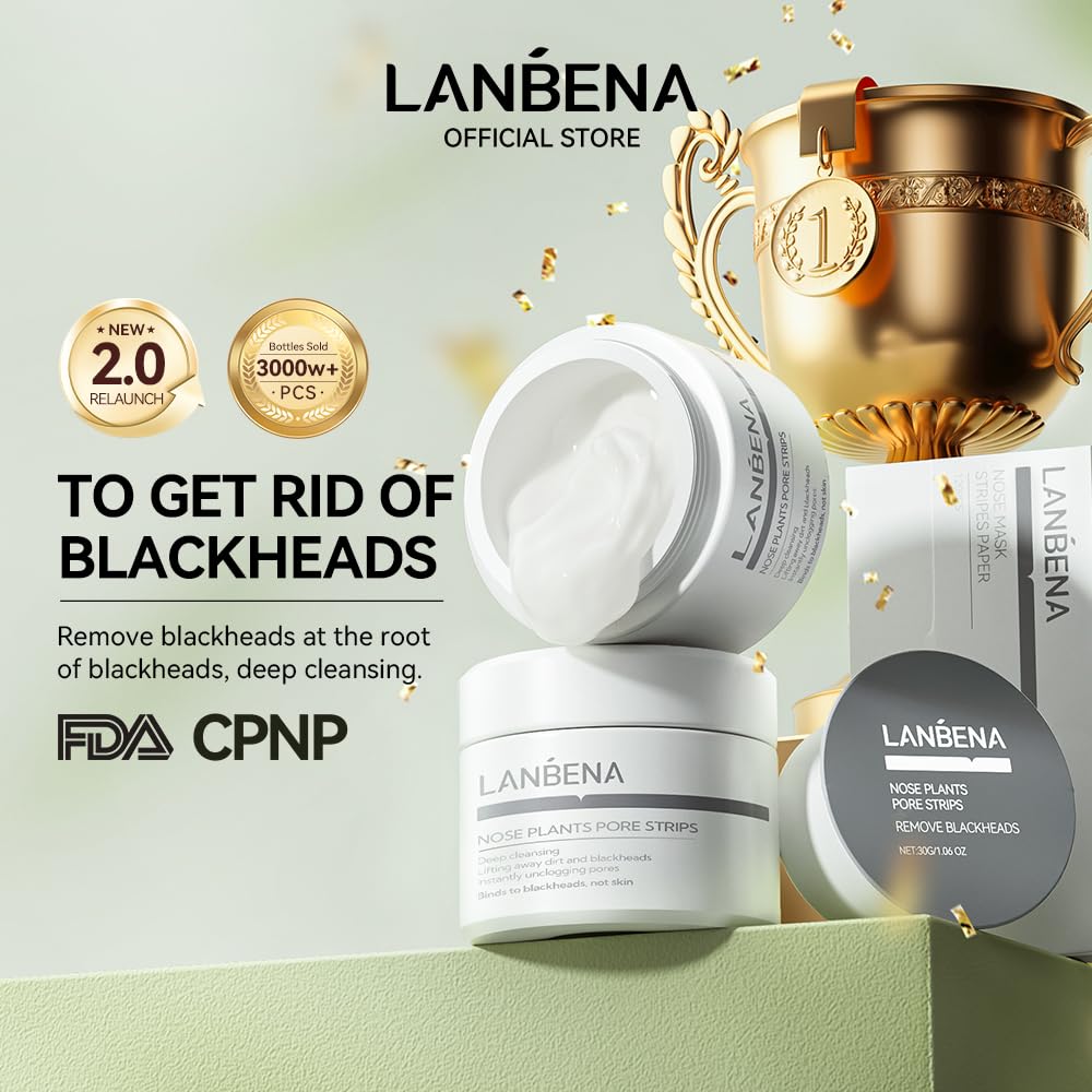 LANBENA aloe-based formula label highlighting natural ingredients.