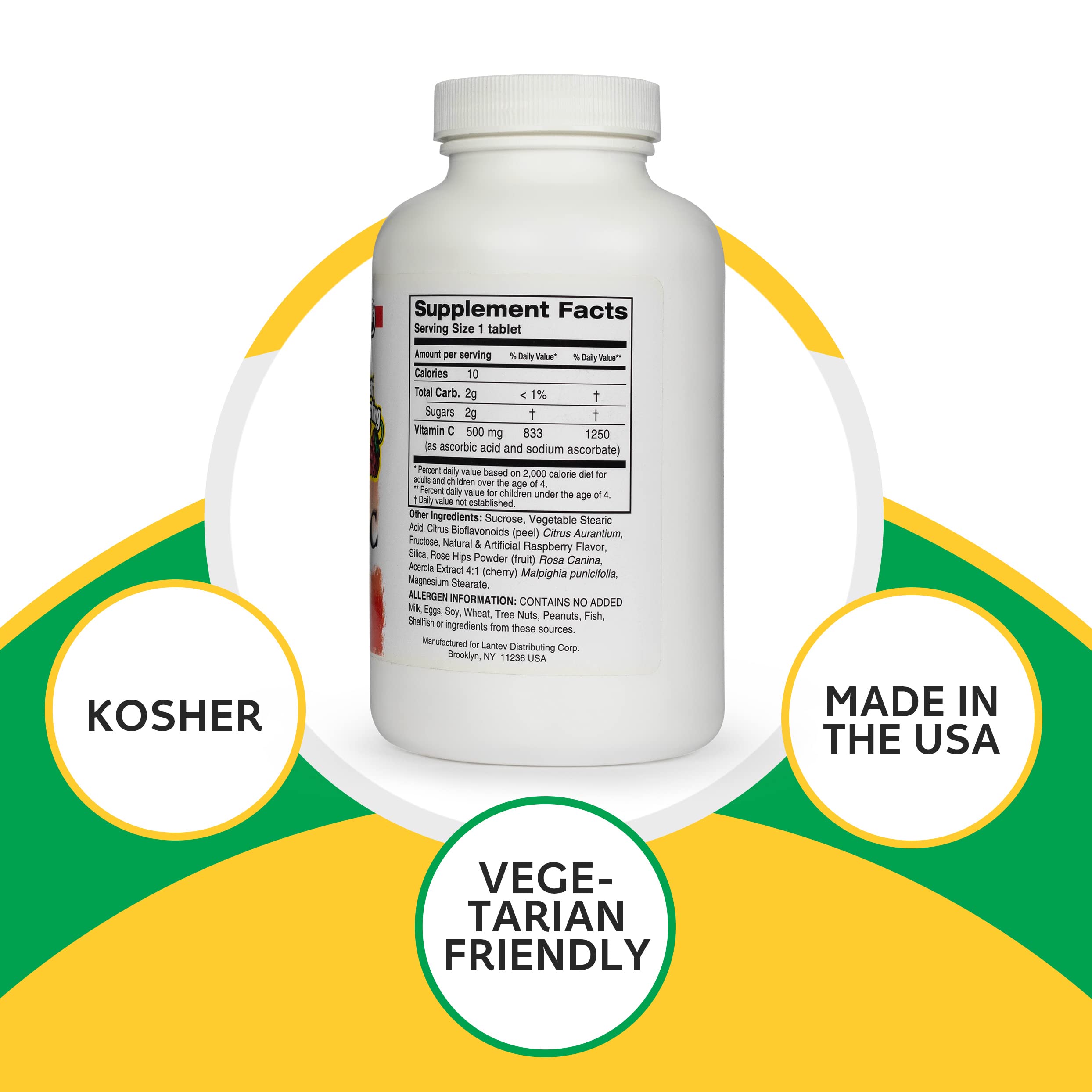 Landau Vitamin C chewables with acerola ingredients
