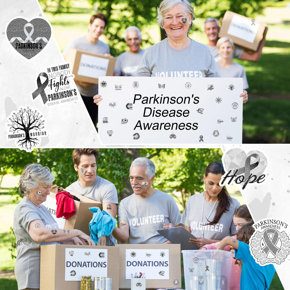 Landhoow Parkinson's ribbon tattoos spark conversations at gatherings
