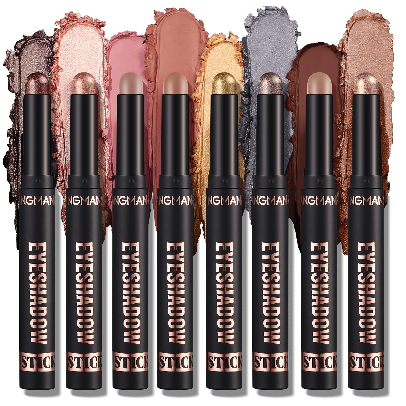 LANGMANNI 8-shades-eyeshadow-pen-set for long-lasting color and easy blending.