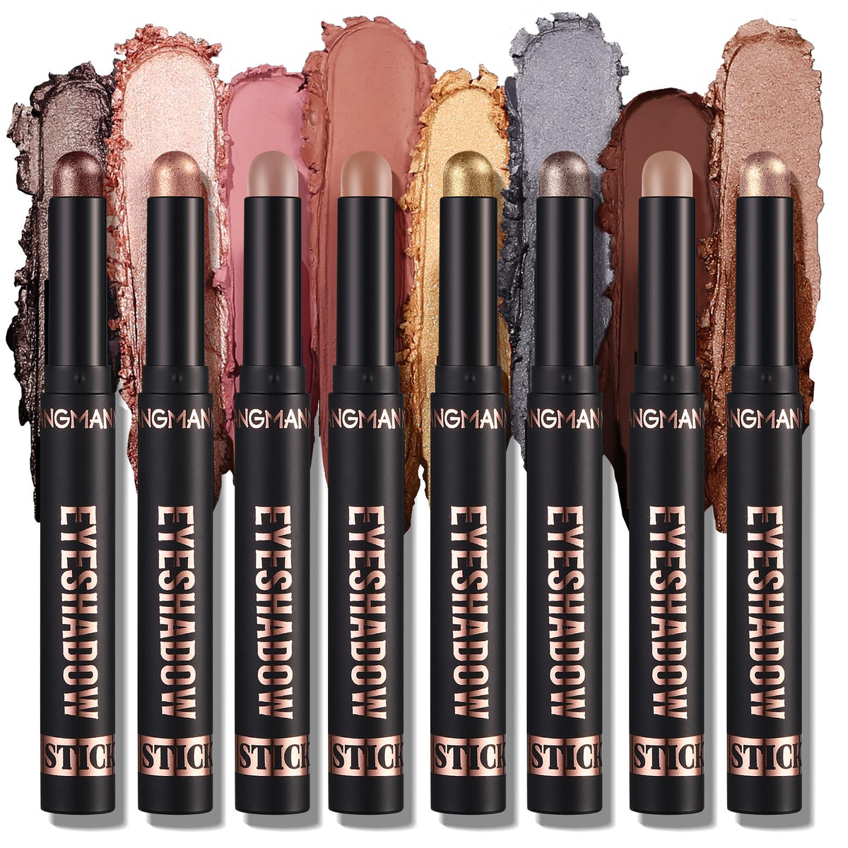LANGMANNI 8-shades-eyeshadow-pen-set for long-lasting color and easy blending.