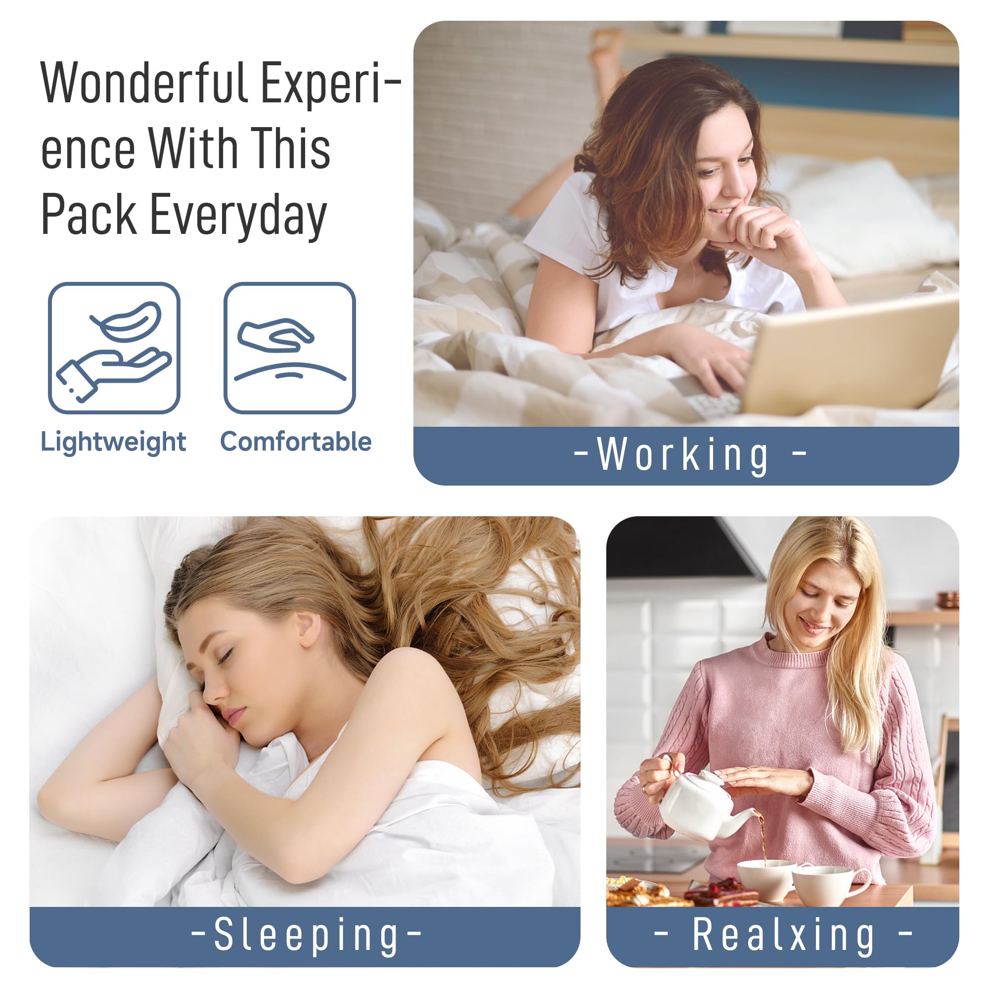 Castor oil pack kit with storage pouch and optional heating pad