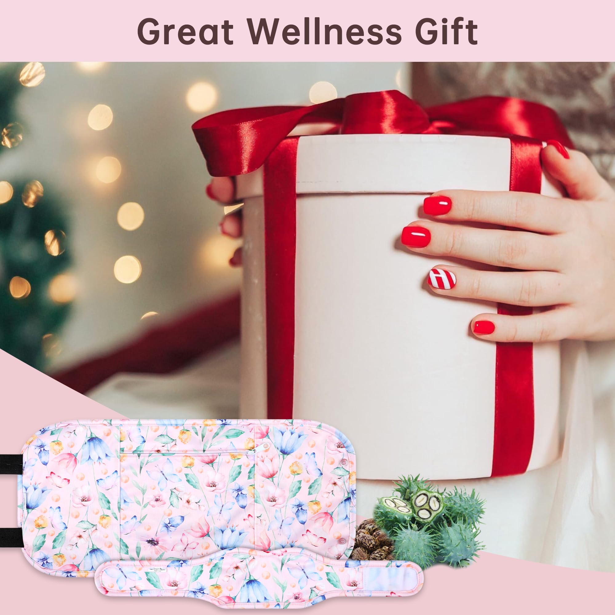 Includes castor oil pack and neck wrap with zipper bag included