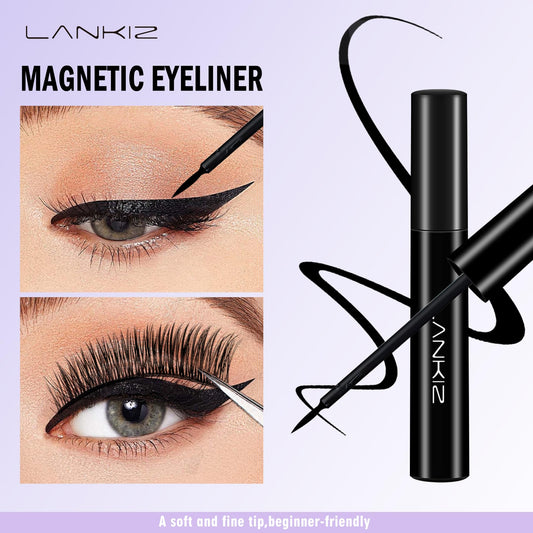 LANKIZ magnetic eyelash glue pack 2 demonstrates beginner-friendly precision.