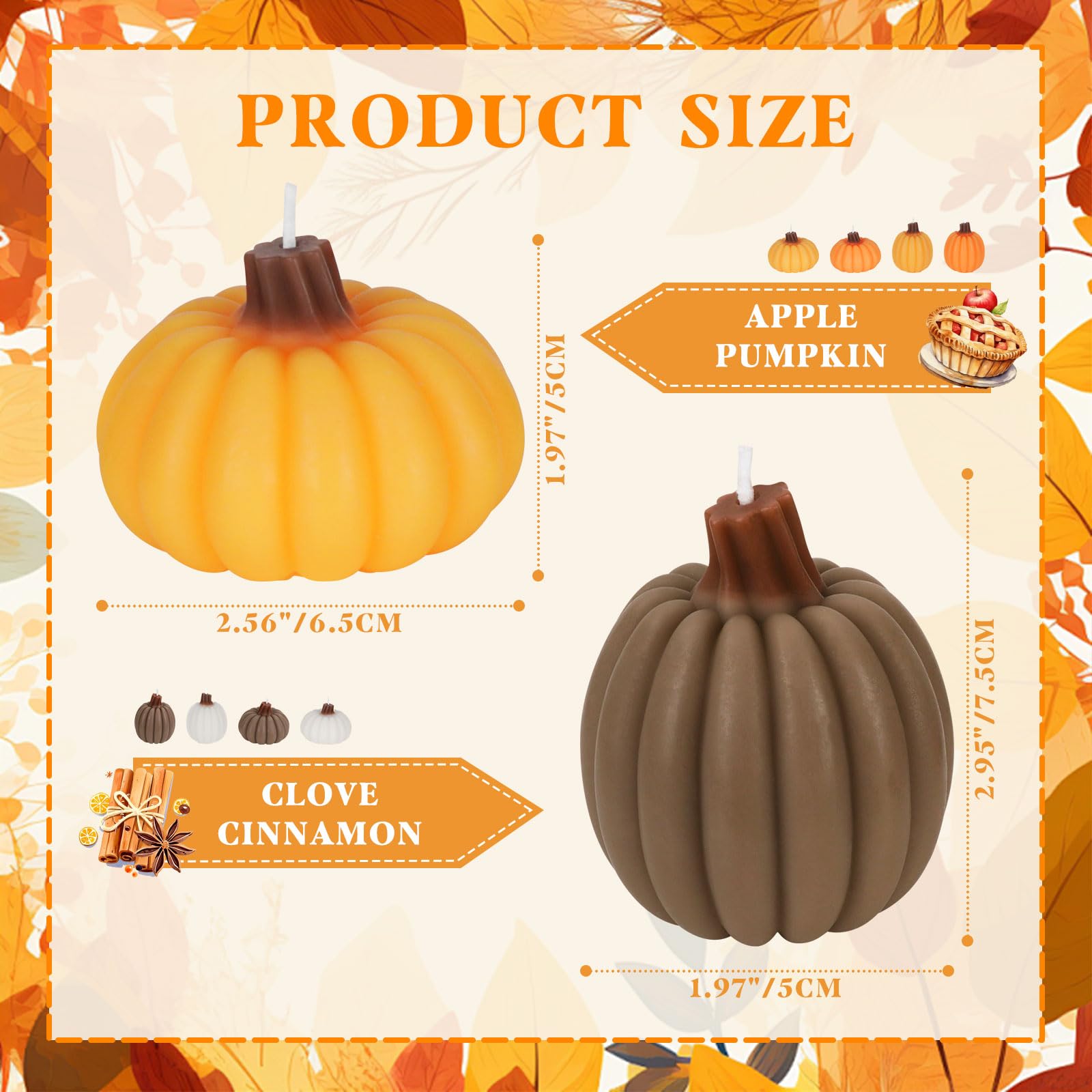 Apple-cinnamon fragrance note on Lanpn fall candle