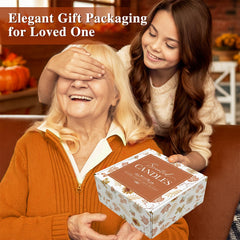 Tabletop centerpiece display featuring Lanpn Fall Scented Candles Gift Set