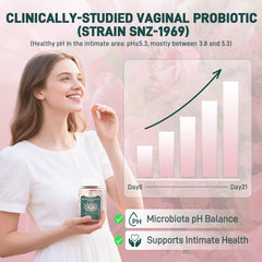 Close-up of LanranBee Feminine Balance Gummies label