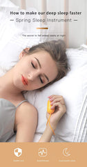 LANSIGOGBGS Sleep Instrument side view with USB charging emphasizing portable sleep aid.