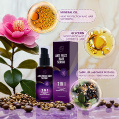 Lanthome serum application scene shows easy hair smoothing