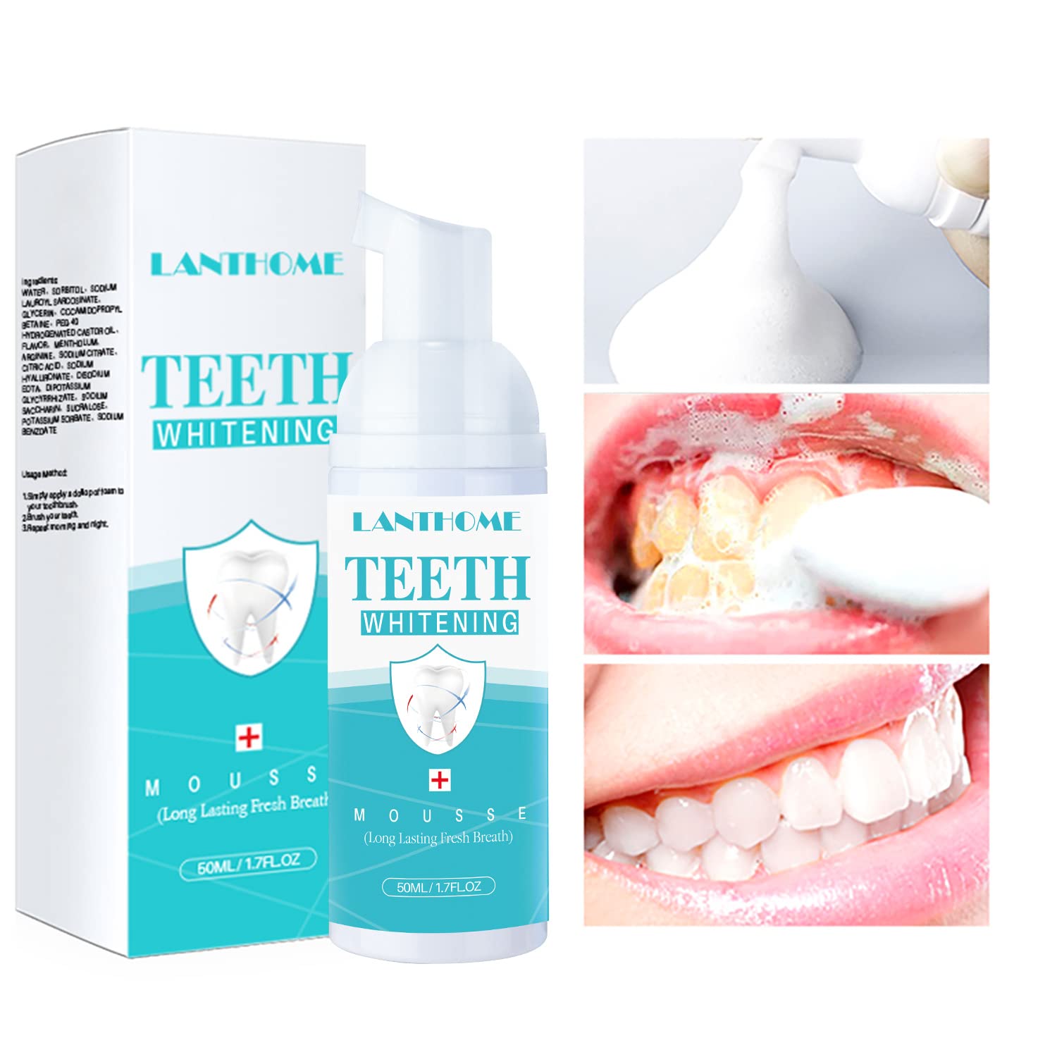 Fresh breath after using LANTHOME whitening foam