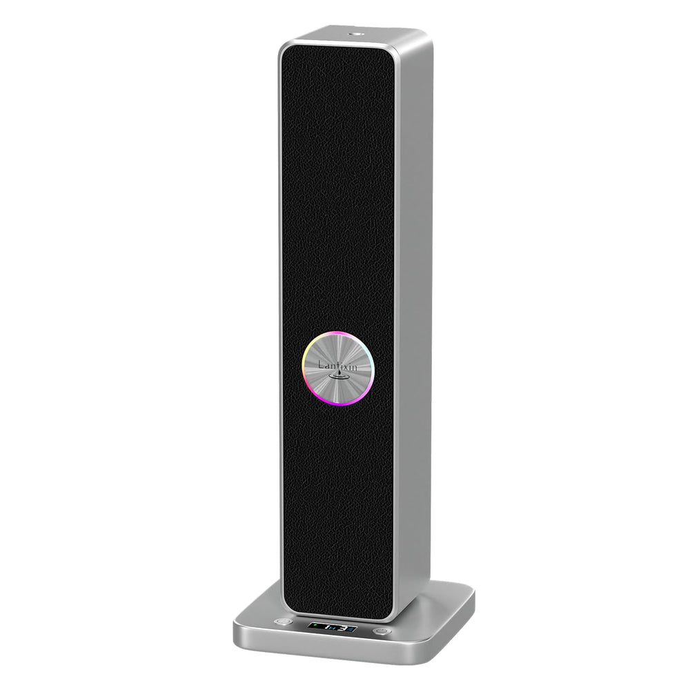 LANTIXIN waterless diffuser in silver shows nano atomization for long-lasting scent.