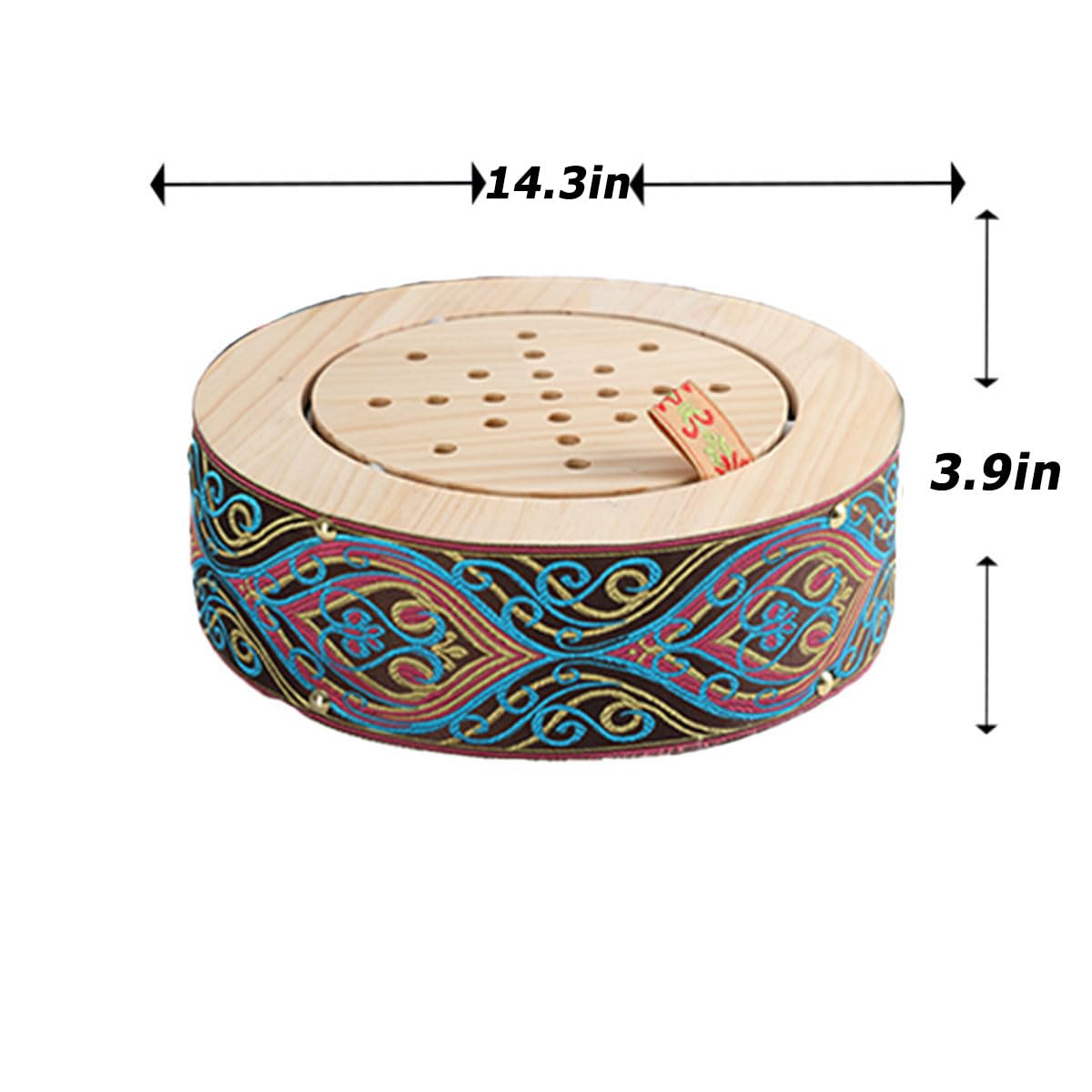 Person sitting on moxibustion cushion for relaxation