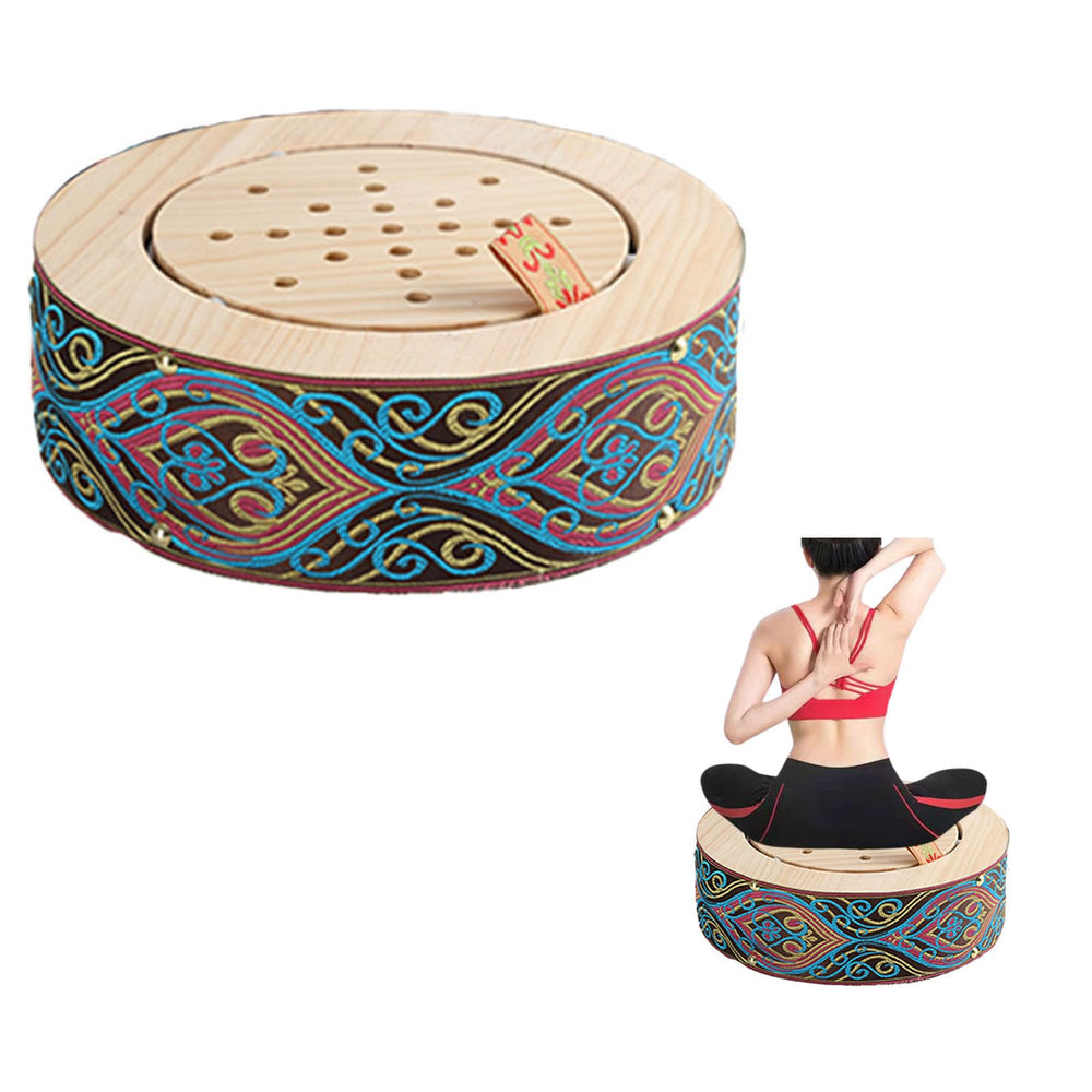 LANYANZI smokeless moxa cone burner box in solid wood