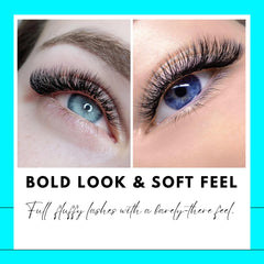 Larealsh ready-to-use fans for efficient eyelash extensions, save chair time.