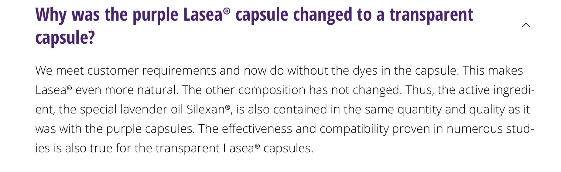 Lasea 14 liquid capsules package
