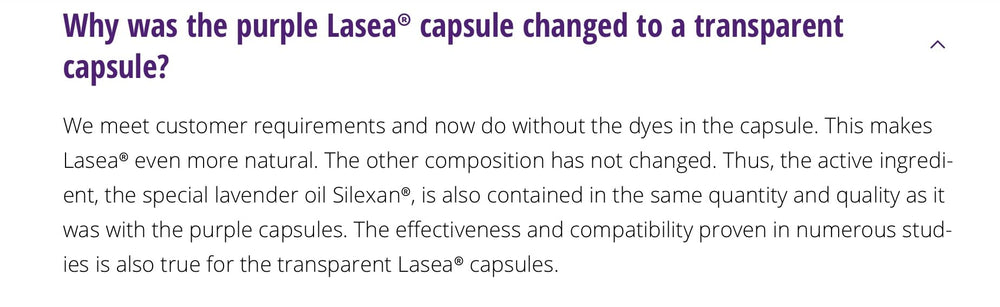 Lasea 14 liquid capsules package