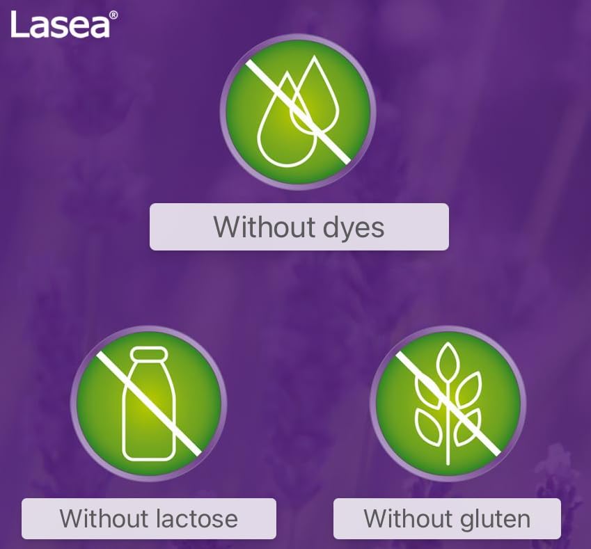 Close-up of Silexan lavender-derived active ingredient in capsules