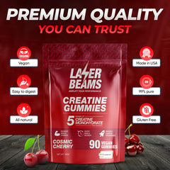 Gummies produced in an FDA registered facility with Creapure purity