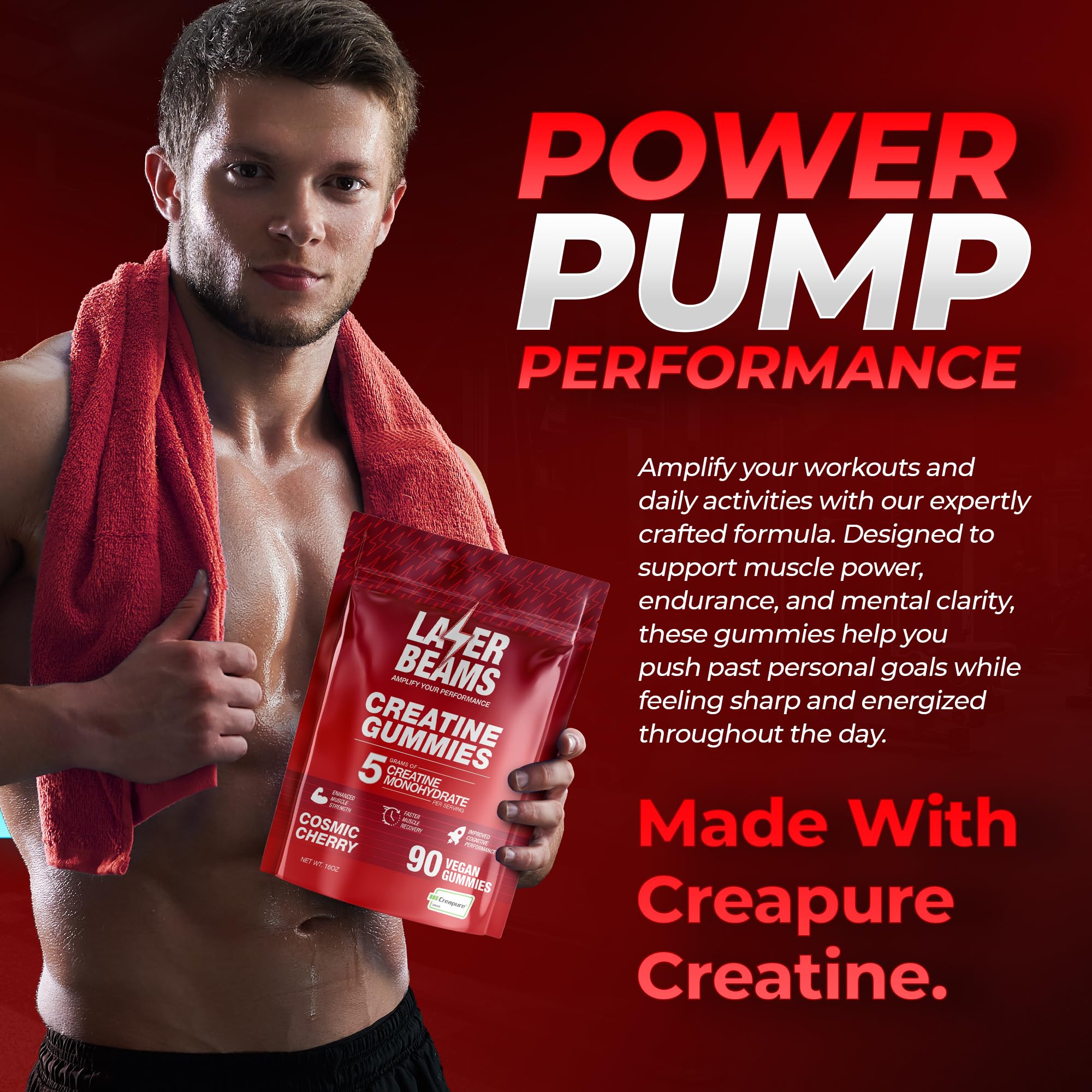 Ingredient details showing Creapure creatine monohydrate